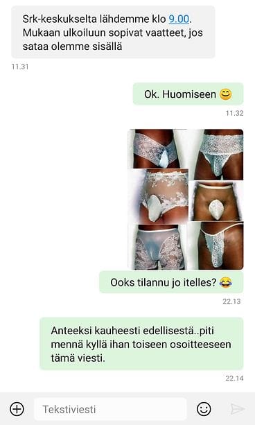 mari kuvakaappaus tekstiviestistä