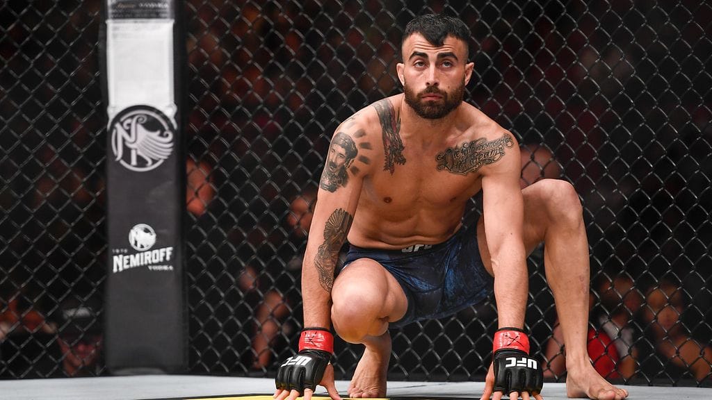 Makwan Amirkhani koki tappion UFC:ssä Shane Burgosille.