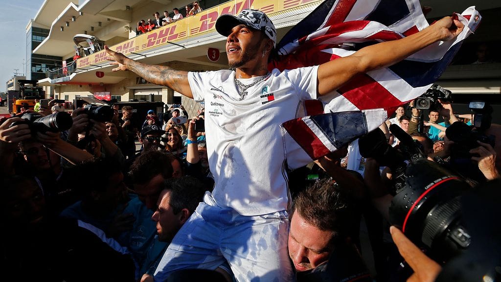 Lewis Hamilton on voittanut kuusi maailmanmestaruutta.