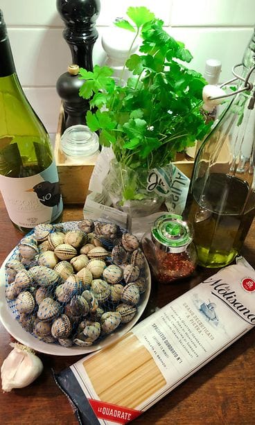 spaghetti-alle-vongole-ainekset