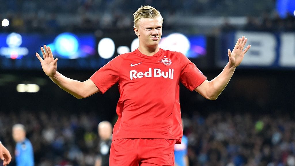 Erling Braut Håland on iskenyt tällä kaudella Mestarien liigassa seitsemän osumaa.