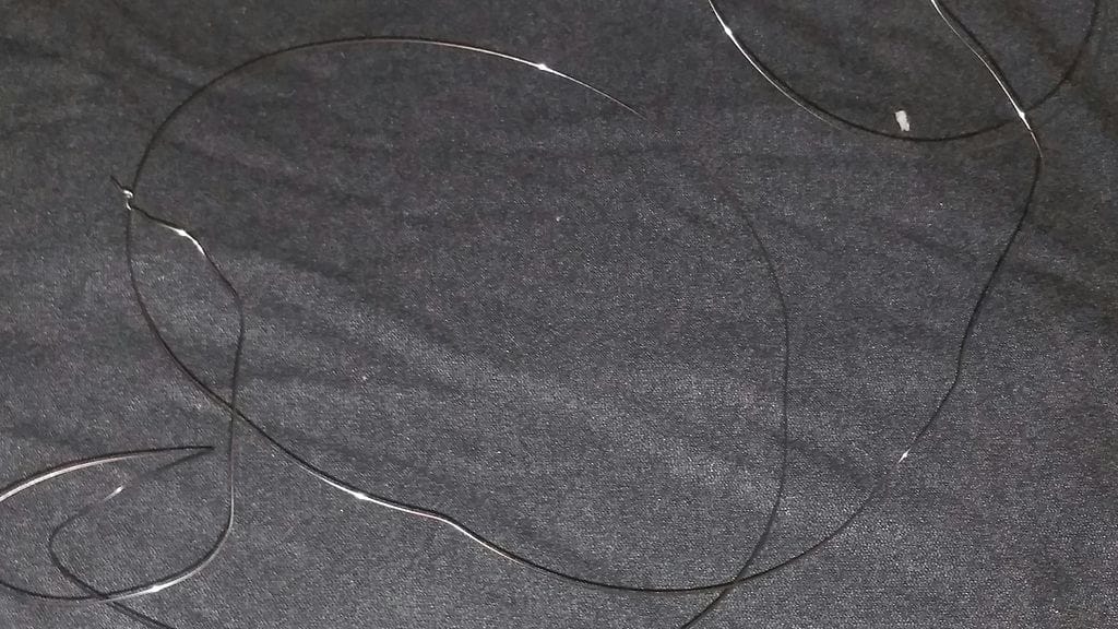 Jenny Kristiina lähetti MTV Uutisille kuvia langasta, jonka hän oli ottanut talteen.