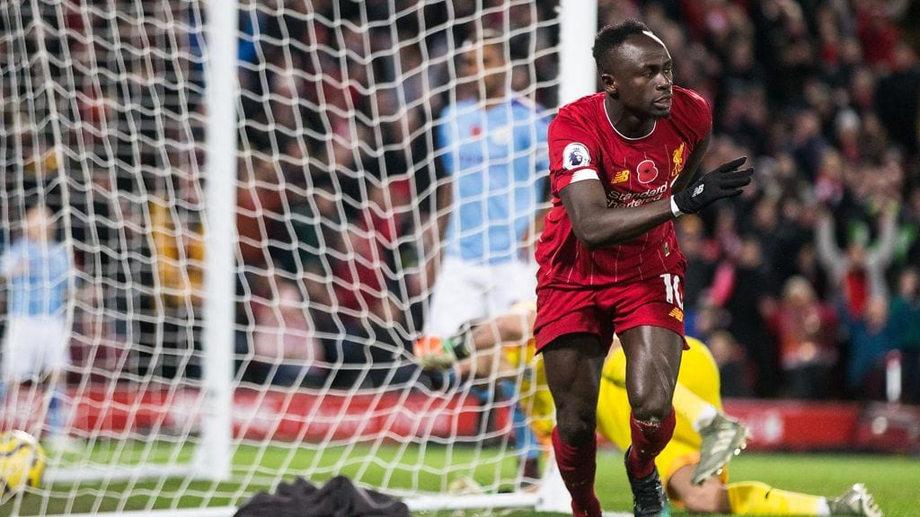 Sadio Mane teki kauden seitsemännen maalinsa sunnuntaina.