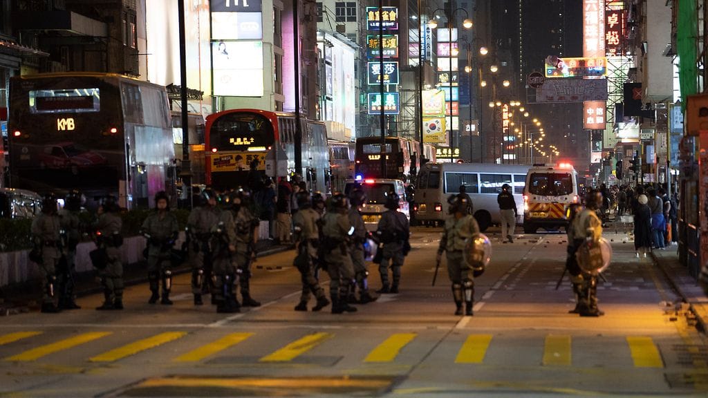 Kuvituskuva Hongkongin mielenosoituksista.