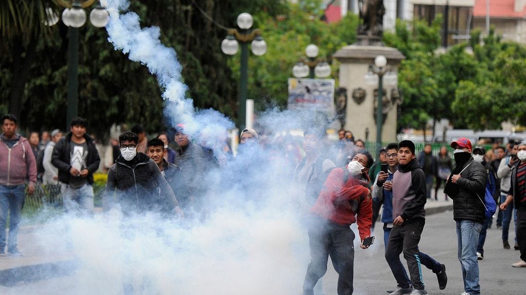 Levottomuudet jatkuivat Bolivian pääkaupungissa La Pazissa keskiviikkona.