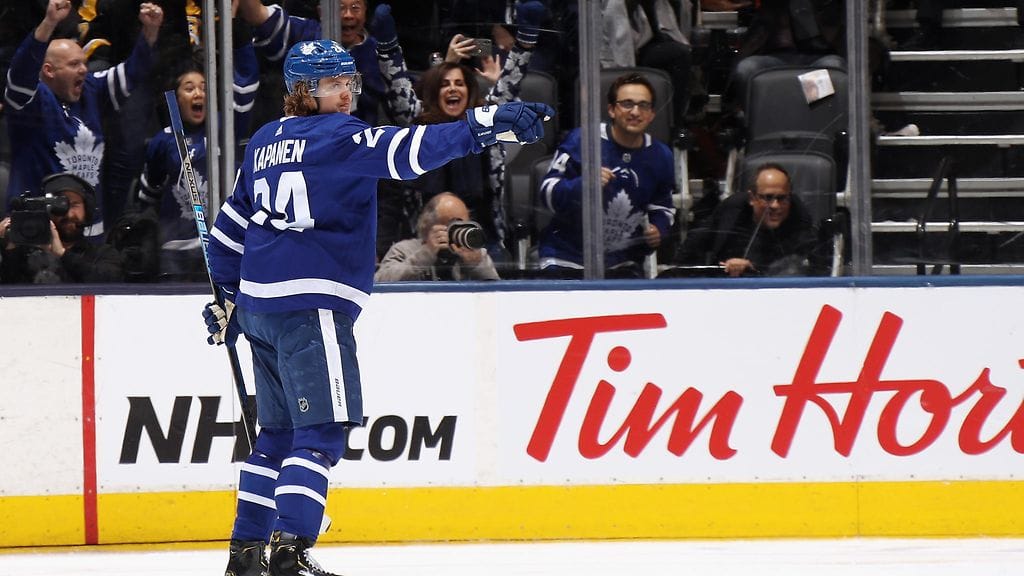 Kasperi Kapanen iski kauden kuudennen osumansa.