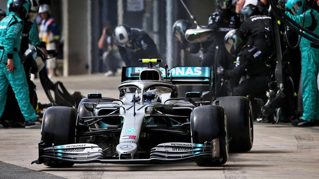 Valtteri Bottas pysähtyi Brasilian GP:ssä kahdesti.