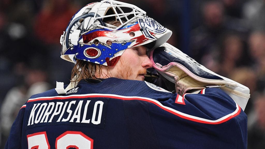 Joonas Korpisalo torjui NHL-uransa toisen nollapelin.