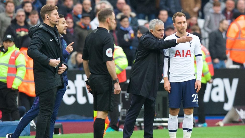 Mourinho antoi Eriksenille viikonloppuna 12 minuuttia peliaikaa.