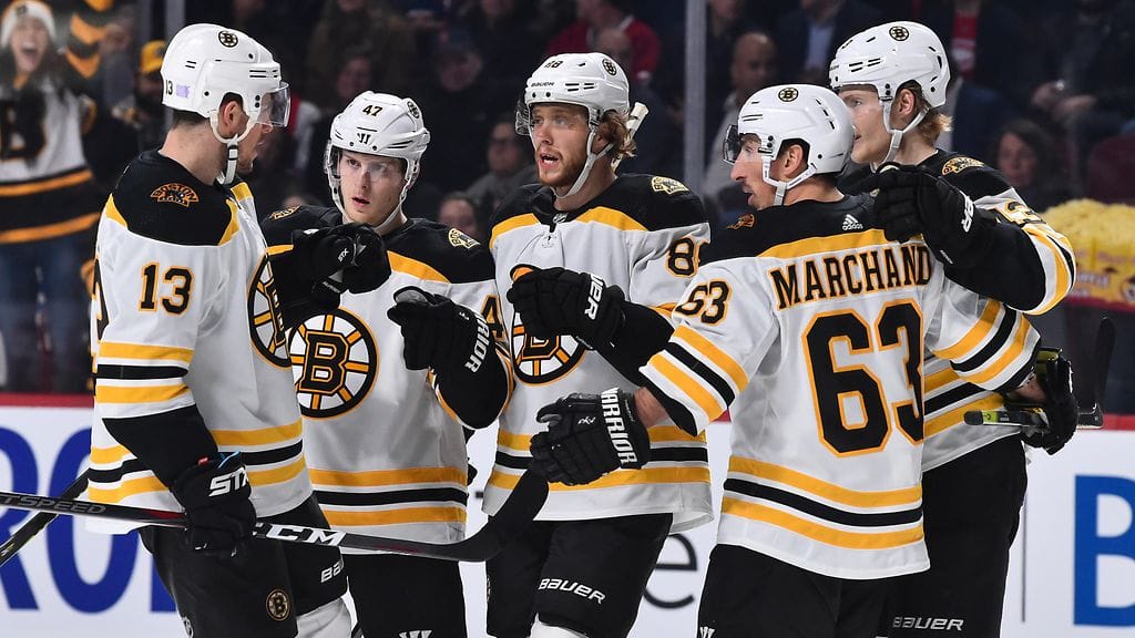 Boston Bruins järjesti näytöksen Montrealissa.
