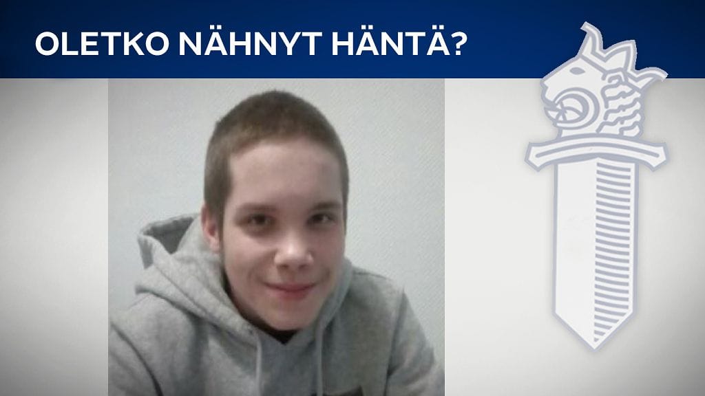 Sisä-Suomen poliisi etsii Pirkanmaalla kadonnutta 16-vuotiasta Jami Salmista.