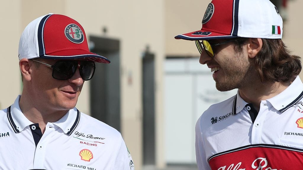 Kimi Räikkönen ja Antonio Giovinazzi