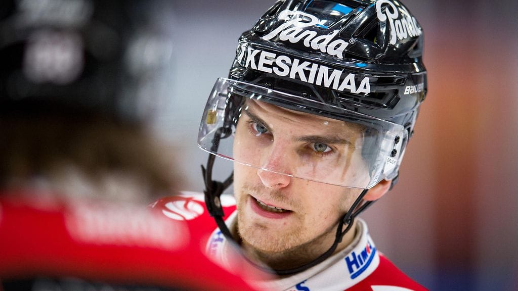 JYPin Julius Nättinen sai 1–1-tasoitukseen syöttöpisteen.