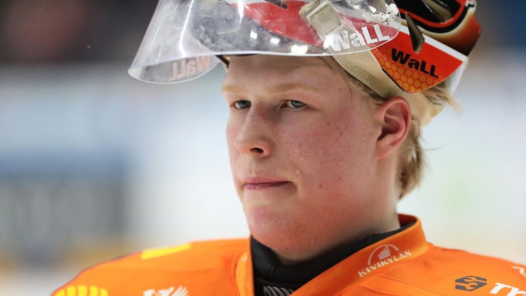 Oskari Salminen onnistui maalinteossa. Arkistokuva.