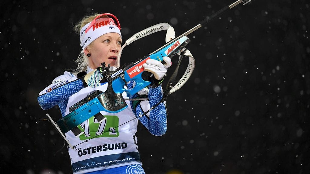 Kaisa Mäkäräinen veti sekaviestissä Suomen toisen osuuden.