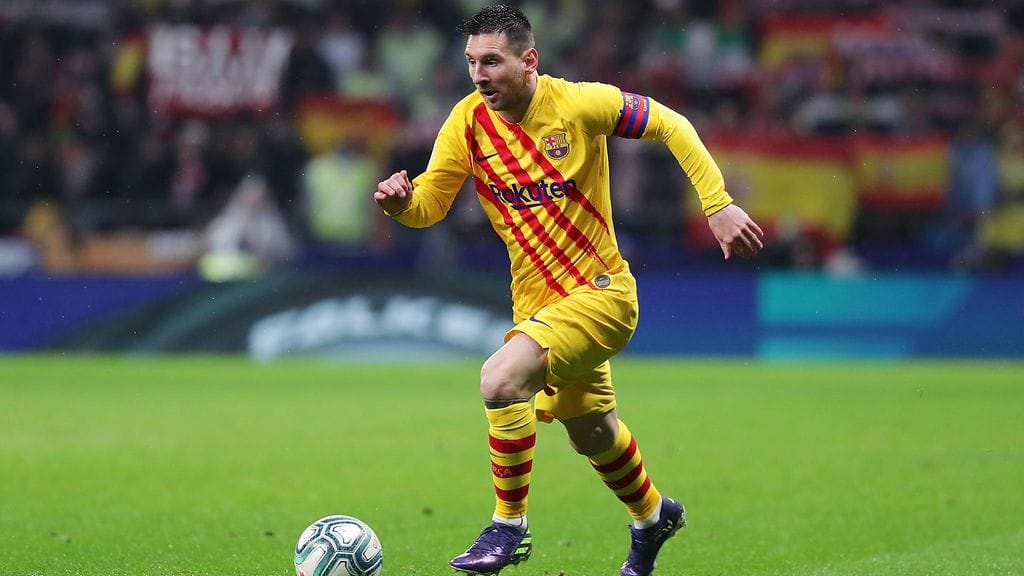 Lionel Messi osui Barcelonalle Madridin kosteassa illassa.