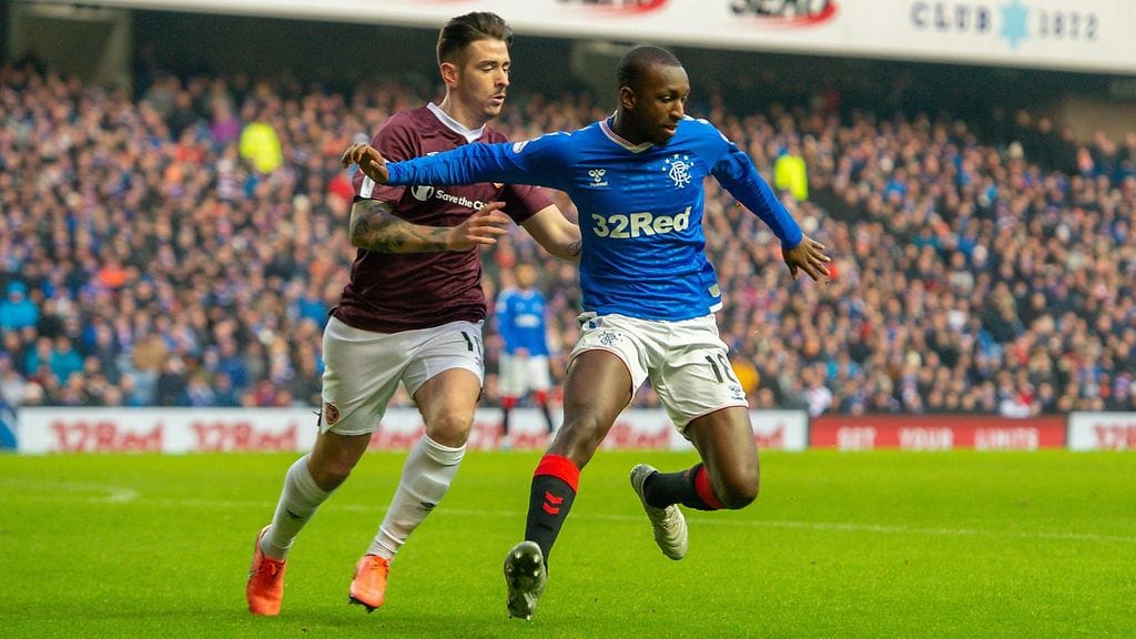 Glen Kamara pelasi 73 minuuttia Rangersin 5-0-voitossa viikonloppuna.