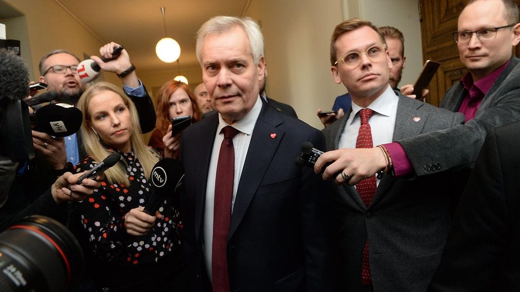 LK Antti Rinne saapumassa eduskuntaan 3.12.2019 5