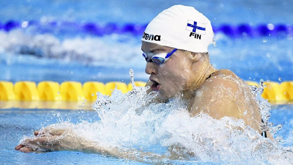 Jenna Laukkanen ui välieriin EM-kisoissa, vaikka parantamisenkin varaa jäi.