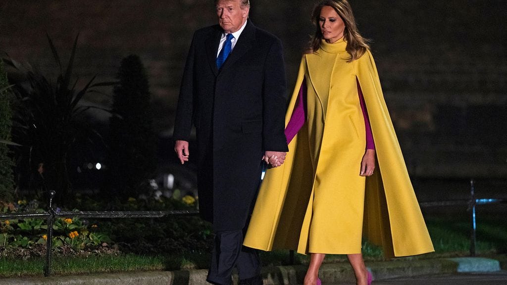 Donald ja Melania Trump Nato-johtajien kokouksessa