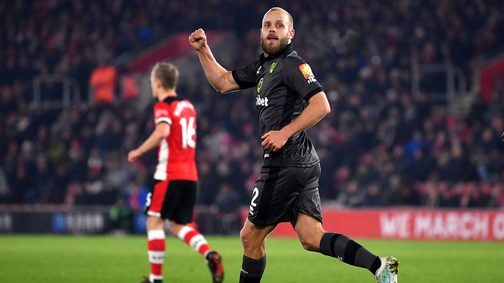 Teemu Pukki onnistui maalinteossa Southamptonia vastaan keskiviikkona.