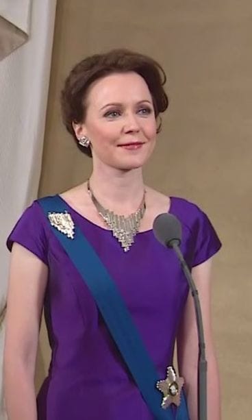 Jenni Haukio Linnan juhlissa 2016