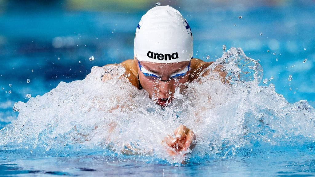 Jenna Laukkanen voitti EM-pronssia myös 100 metrin rintauinnista.