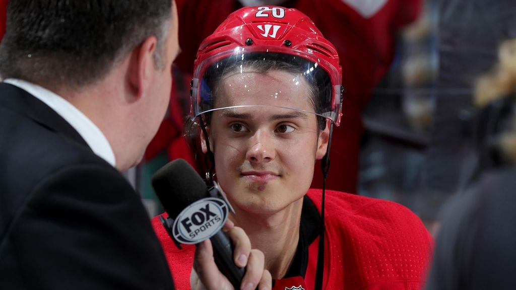 Sebastian Aho oli kaukalon kunkku.