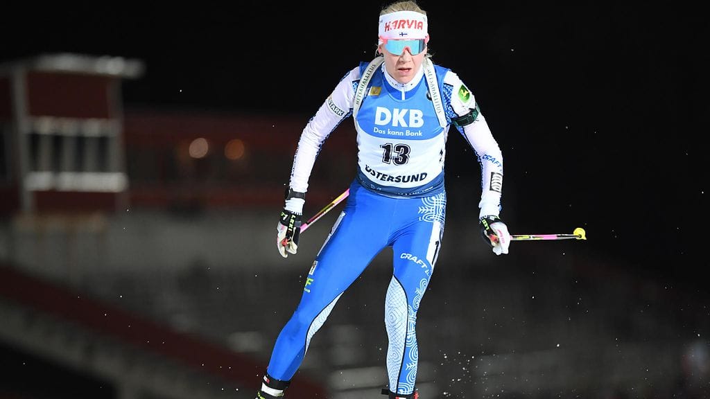 Kaisa Mäkäräinen ei kisannut sunnuntaina.