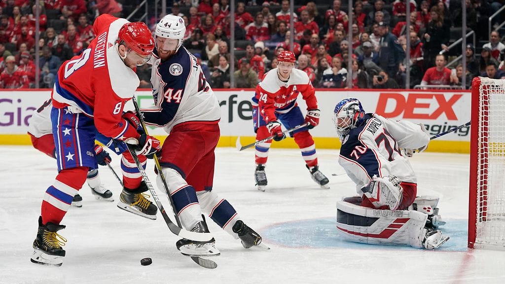 Joonas Korpisalo pysäytti Washington Capiltalsin.