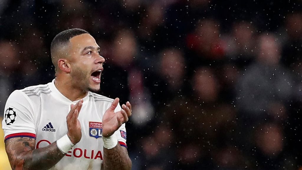 Memphis Depay teki Lyonille elintärkeän tasoitusmaalin RB Leipzigia vastaan.