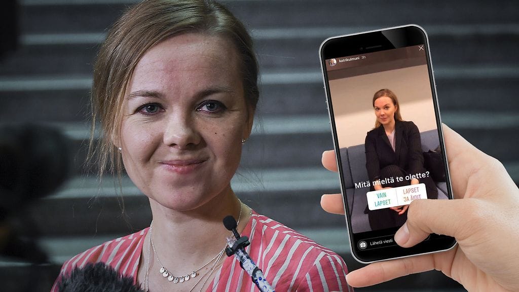 Keskustan puheenjohtaja, valtiovarainministeri Katri Kulmuni pyytää anteeksi Instagramissa tekemäänsä kyselyä al-Holin leirillä Koillis-Syyriassa olevien suomalaisten kotiuttamisesta.