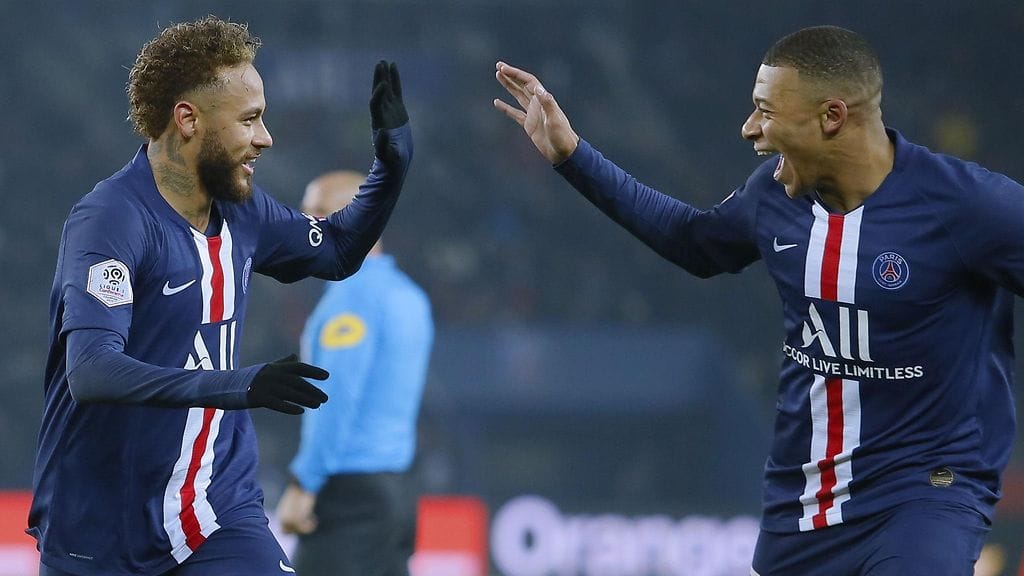 Neymar ja Kylian Mbappe