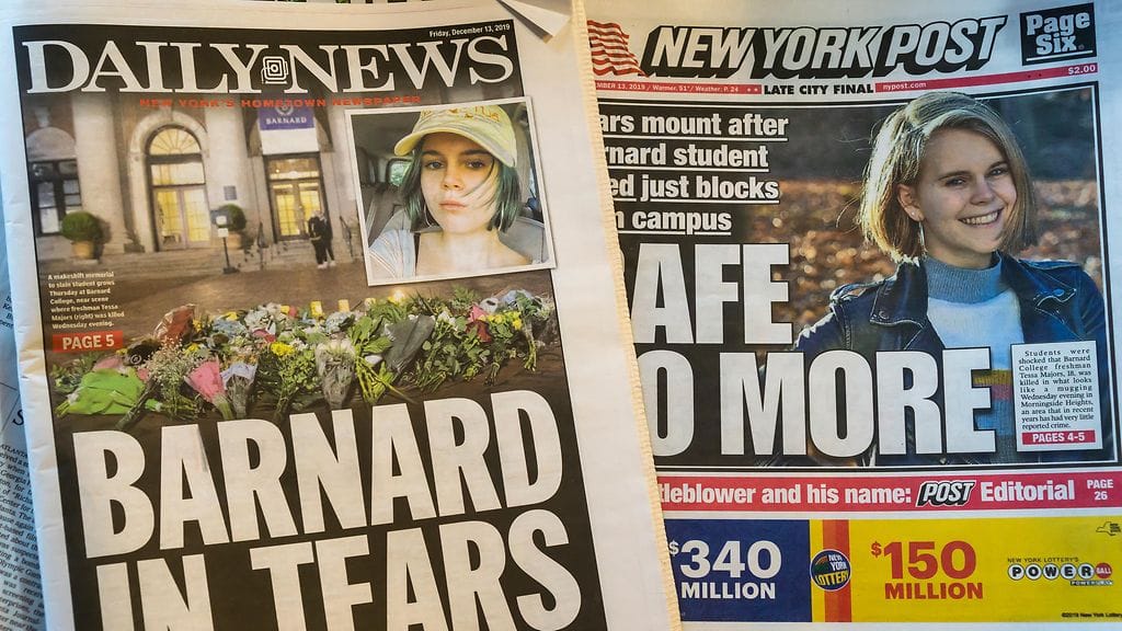 18-vuotiaan opiskelijan surma on järkyttänyt Yhdysvalloissa laajasti.