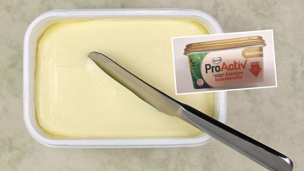 Erä Becel ProActiv Gourmet -margariinia vedettiin myynnistä Suomessa.