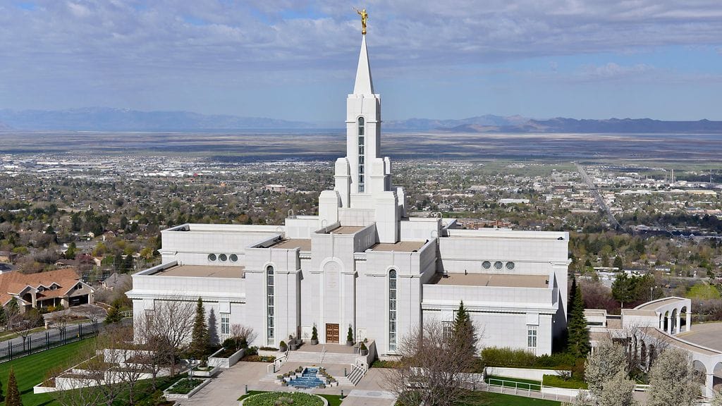 Mormonien temppeli Bountifulissa, Utahissa.