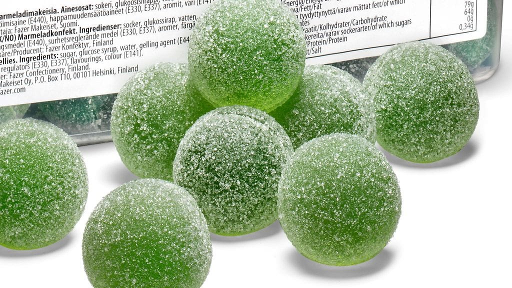 Vihreät kuulat päätyivät käsittämättömään joulukalenteriin.