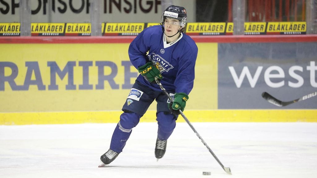 Matias Maccelli on Nuorten Leijonien kantava voima alle 20-vuotiaiden MM-kisoissa.