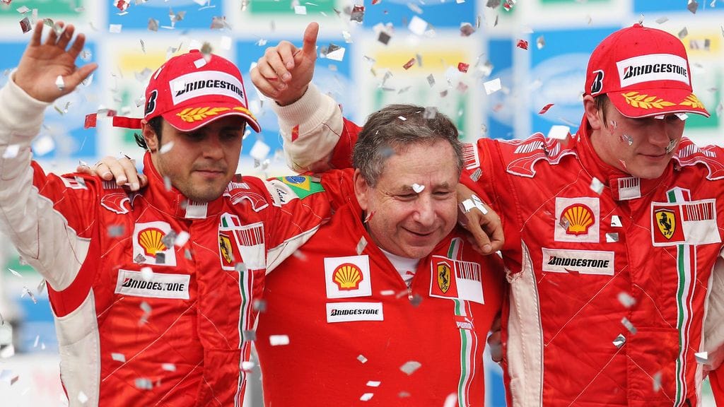 Felipe Massa (vas.), Jean Todt ja Kimi Räikkönen