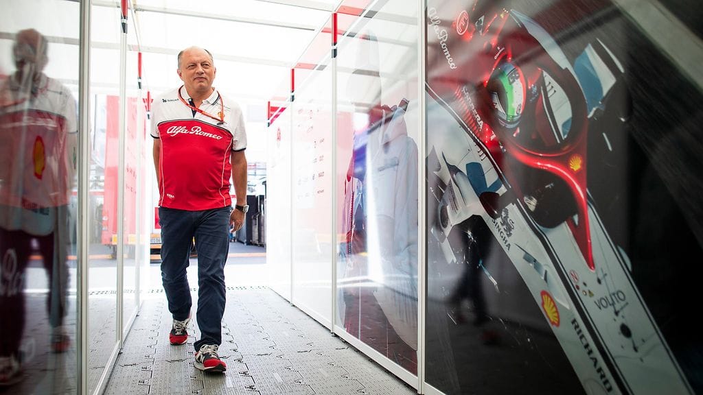 Alfa Romeon tallipäällikkö Frederic Vasseur.