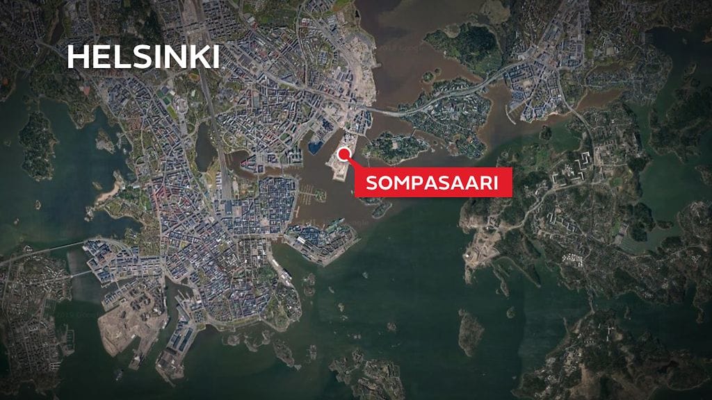 Helsingin poliisilla oli myöhään illalla suuri operaatio Helsingin Sompasaaressa.