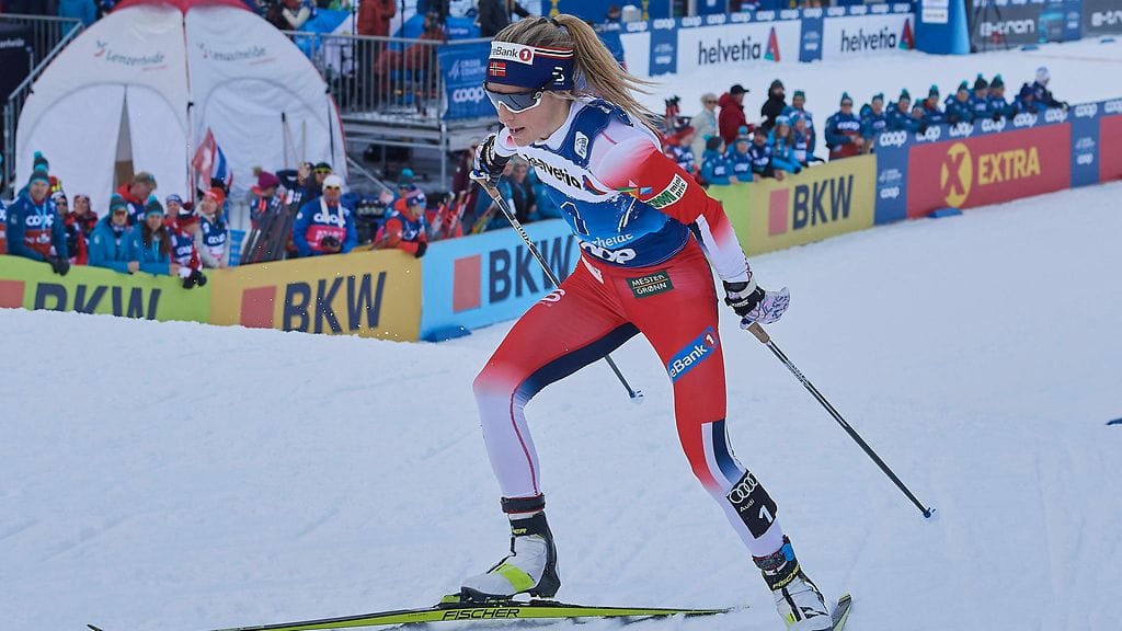 Therese Johaug joutui koville.