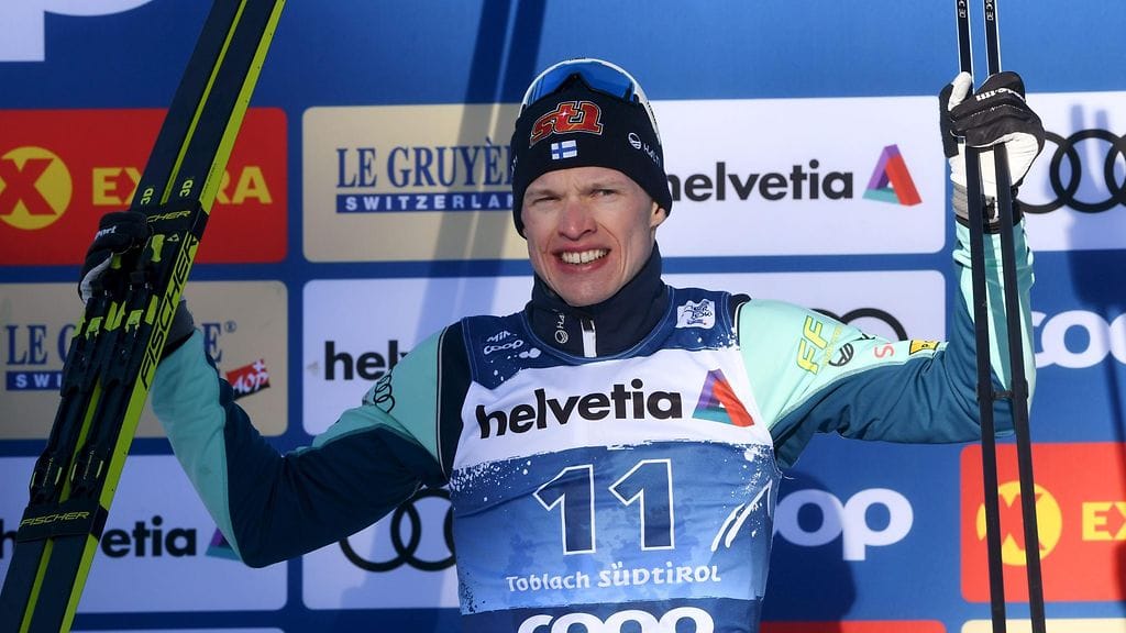 Iivo Niskanen hiihti keskiviikon takaa-ajossa kolmanneksi.