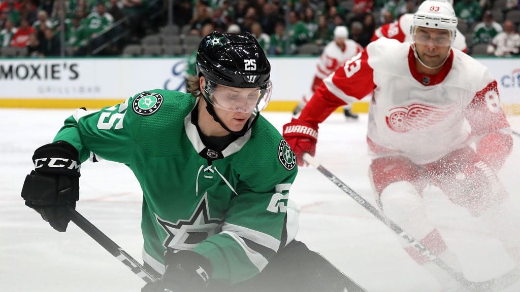 Joel Kiviranta viiletti Dallasin paidassa ensimmäisen NHL-ottelun.