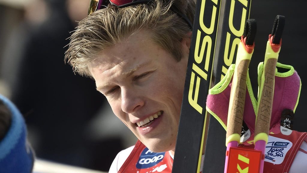 Johannes Hösflot Kläbon oli helppo paistatella sprintin voittajana.