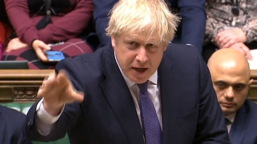 Britannian pääministeri Boris Johnson puhui parlamentille brexitistä ennen joulutauolle jäämistä.