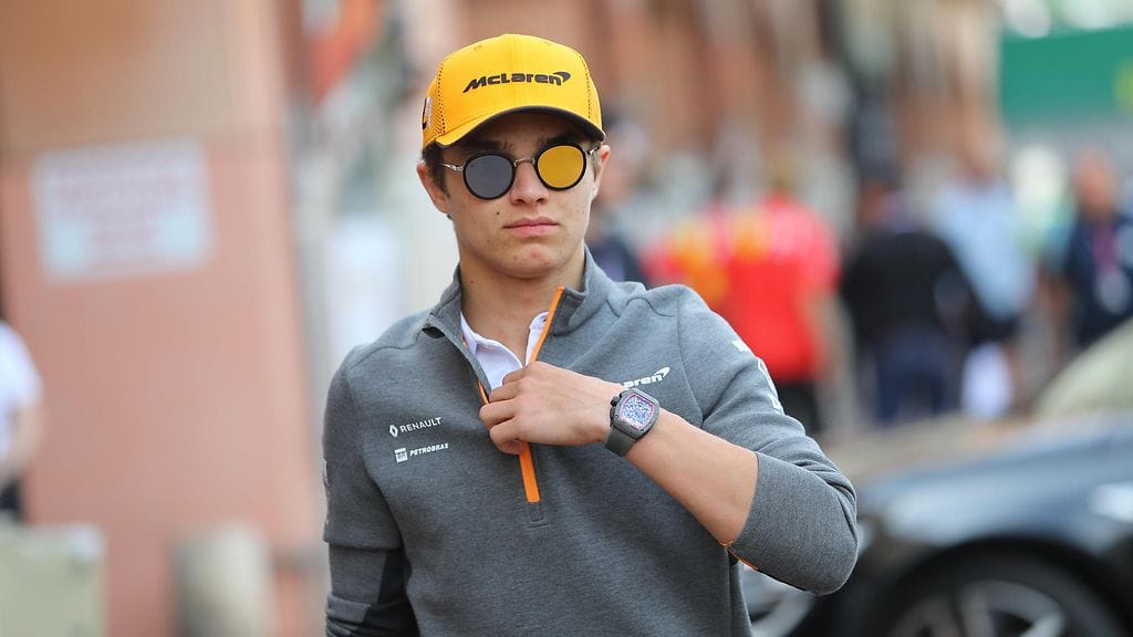 Lando Norris on viettänyt lomaa Dubaissa.