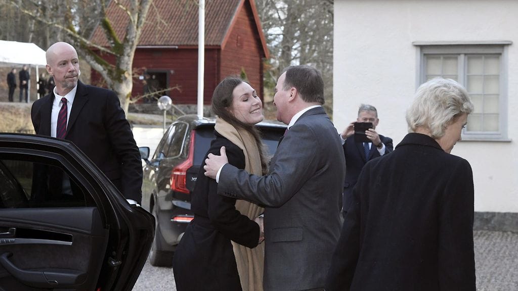 Sanna Marin ja Stefan Löfven Harpsund Ruotsi pm kesäasunto 8.1.2020 6