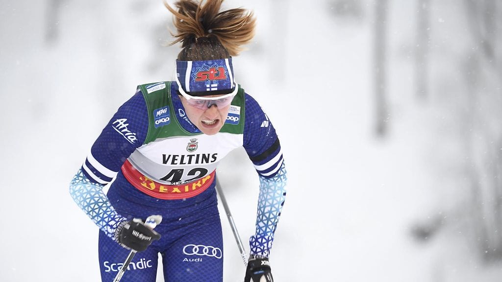 Katri Lylynperä oli päivän suomalaisnimi hiihdon maailmancupissa Saksan Dresdenissä.