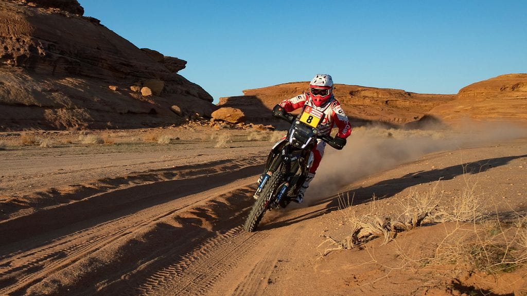 Paulo Goncalves kuvattuna Dakar-rallissa 9. tammikuuta 2020.